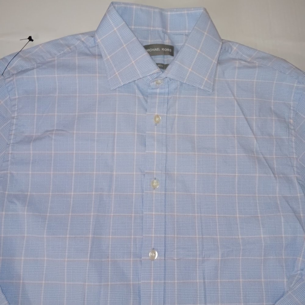 MICHAEL KORS SLIM FIT MEN'S BUTTON DOWN SHIRT - Picture 2 of 8
